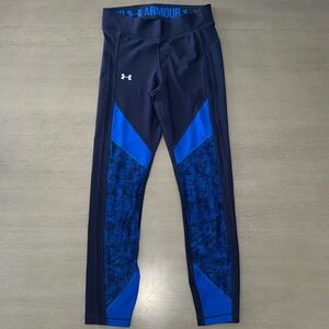 Under Armour Women's Navy and Blue Cropped Leggings